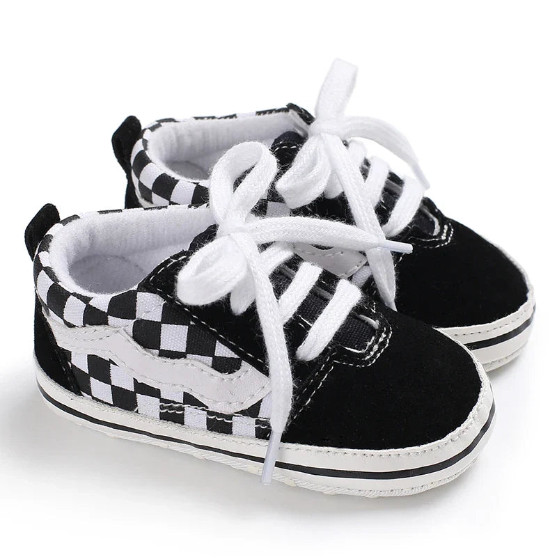 MST Checker – Tênis Infantil Xadrez Estilo Skate Unissex