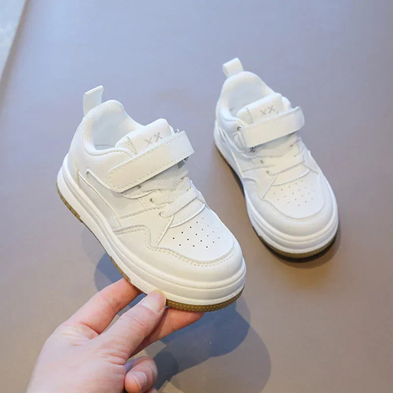 MST Ace – Tênis Infantil Casual Branco Unissex com Velcro