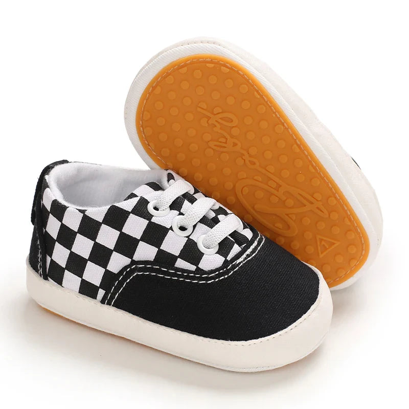 MST Checker – Tênis Infantil Xadrez Estilo Skate Unissex