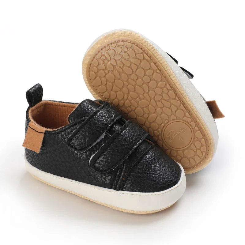 MST Haven – Tênis Infantil Unissex Casual Caramelo com Velcro Antiderrapante