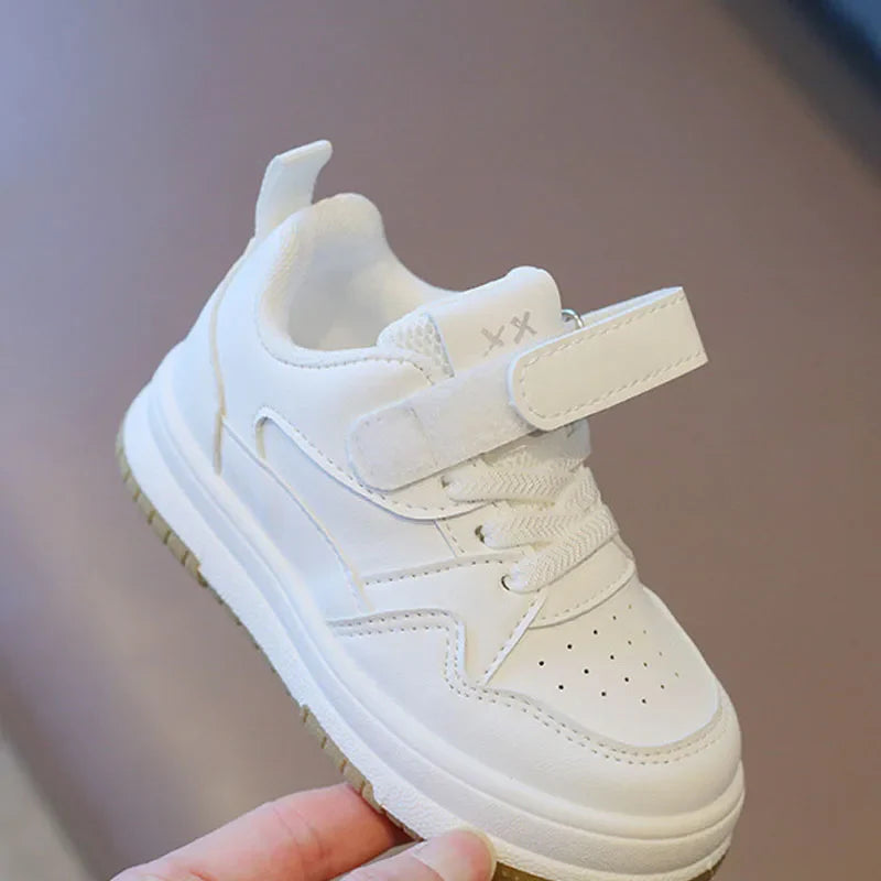 MST Ace – Tênis Infantil Casual Branco Unissex com Velcro