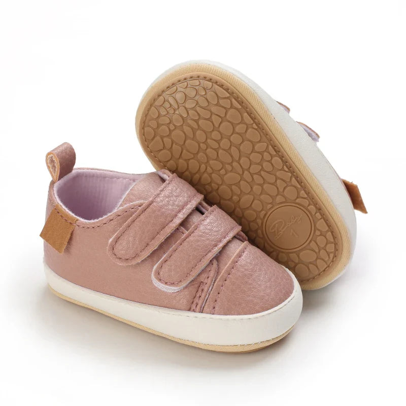 MST Haven – Tênis Infantil Unissex Casual Caramelo com Velcro Antiderrapante