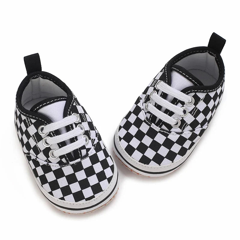 MST Checker – Tênis Infantil Xadrez Estilo Skate Unissex