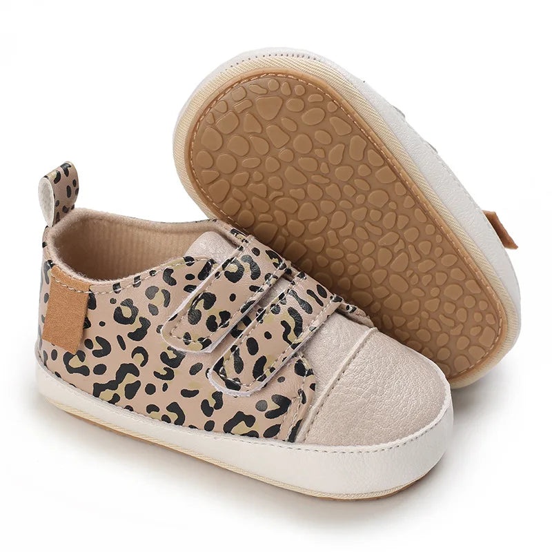 MST Haven – Tênis Infantil Unissex Casual Caramelo com Velcro Antiderrapante