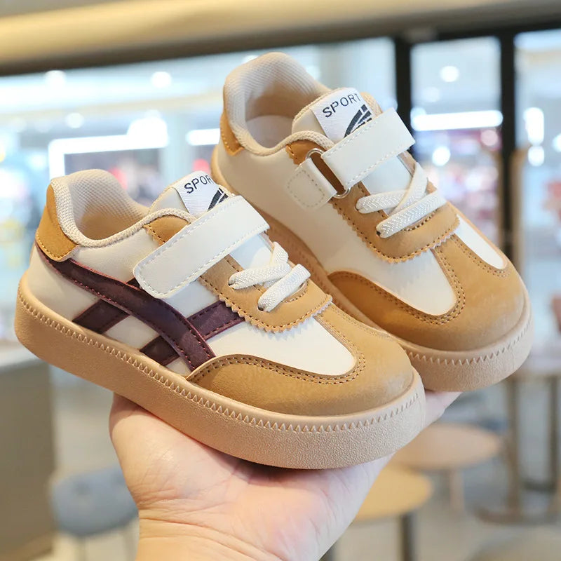 Court Street Tênis Infantil Casual Unissex com Velcro