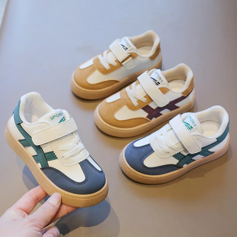 Court Street Tênis Infantil Casual Unissex com Velcro