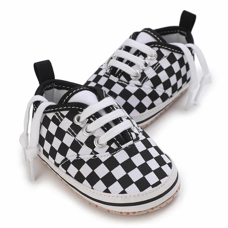 MST Checker – Tênis Infantil Xadrez Estilo Skate Unissex