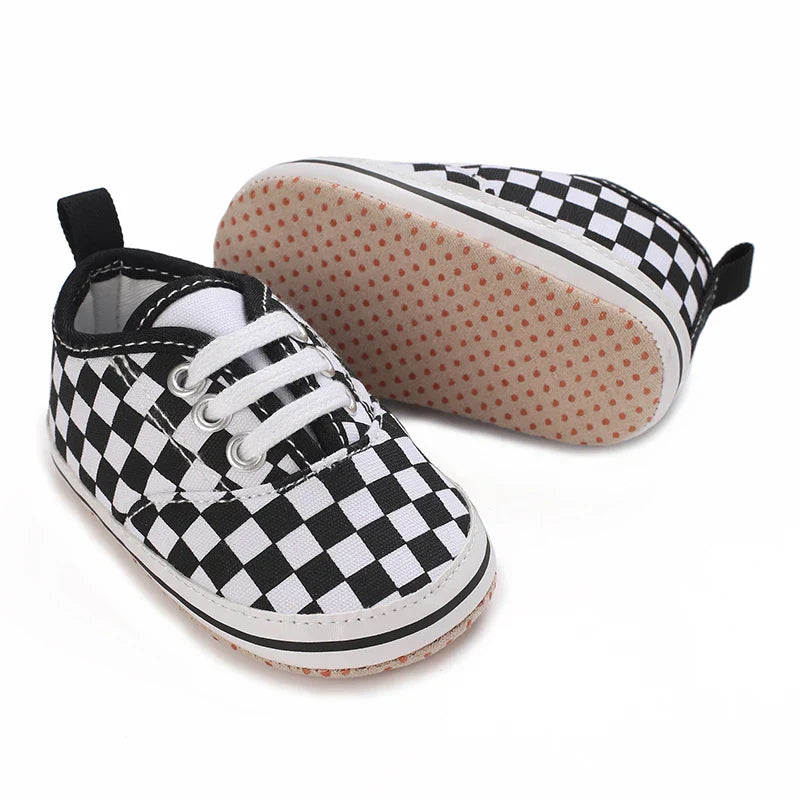 MST Checker – Tênis Infantil Xadrez Estilo Skate Unissex