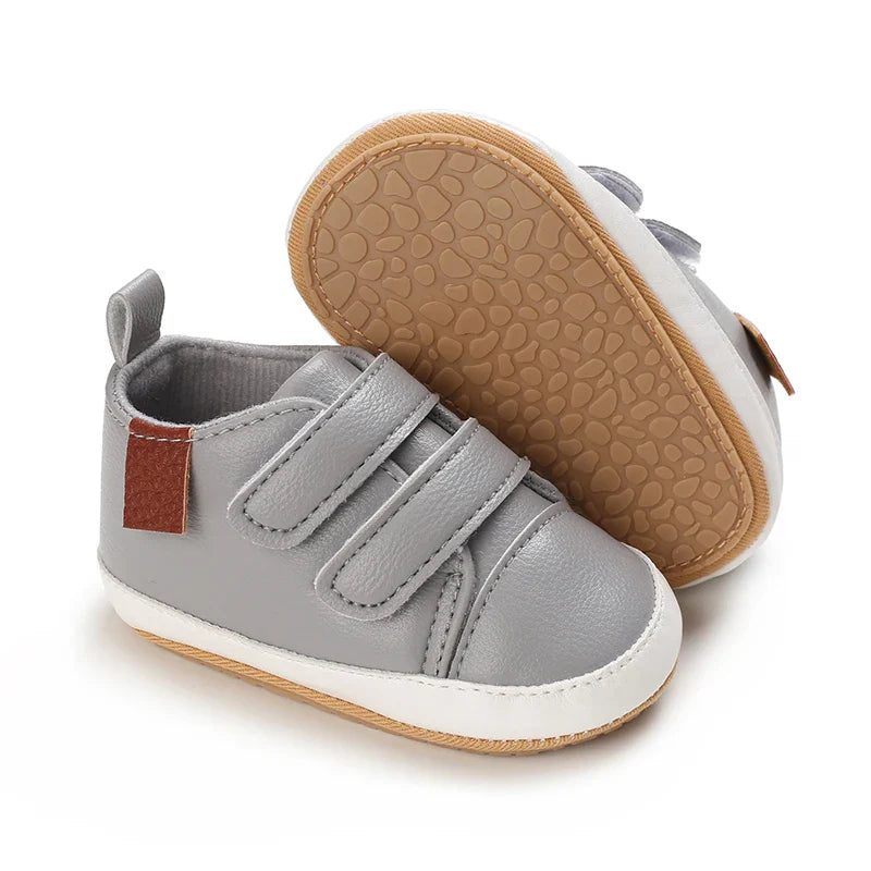 MST Haven – Tênis Infantil Unissex Casual Caramelo com Velcro Antiderrapante